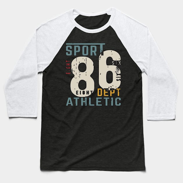 Sport 86 Dept. - Vintage style Baseball T-Shirt by Teefold